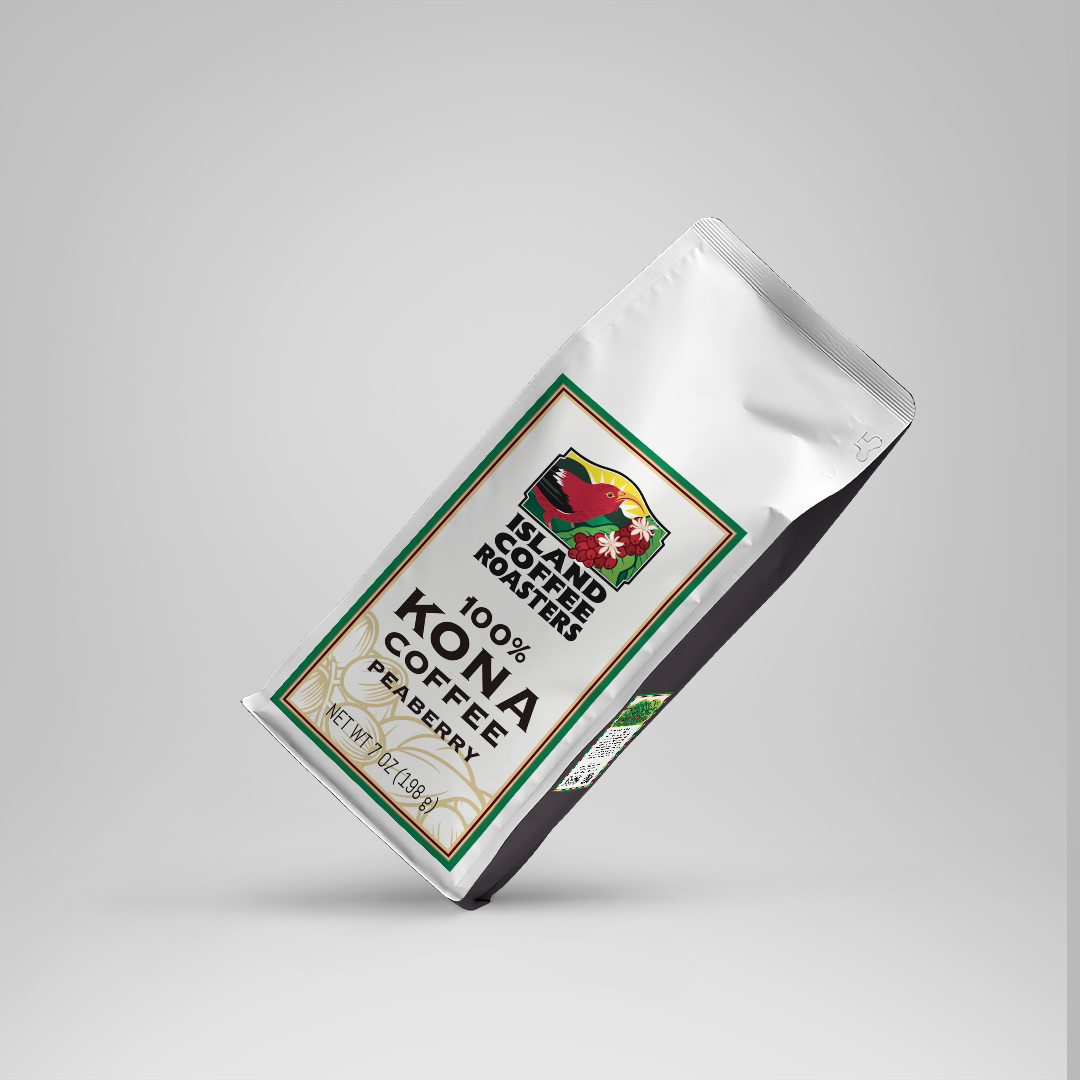 100% Pure Kona Coffee Peaberry (7oz)